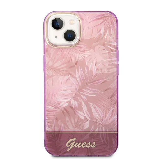 iPhone 14 Plus Guess PC/TPU Jungle tok rózsaszín (GUHCP14MHGJGHP) - 6