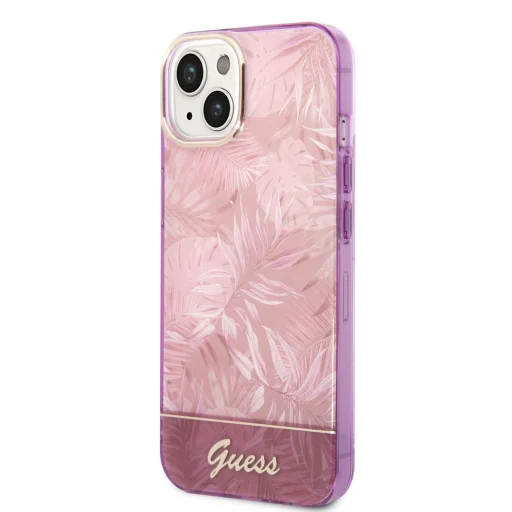 iPhone 14 Plus Guess PC/TPU Jungle tok rózsaszín (GUHCP14MHGJGHP) - 1