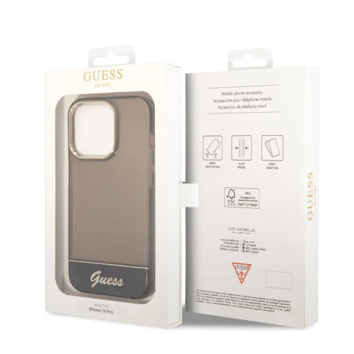 iPhone 14 Pro Guess PC/TPU Camera Outline Translucent tok fekete (GUHCP14LHGCOK) - 6