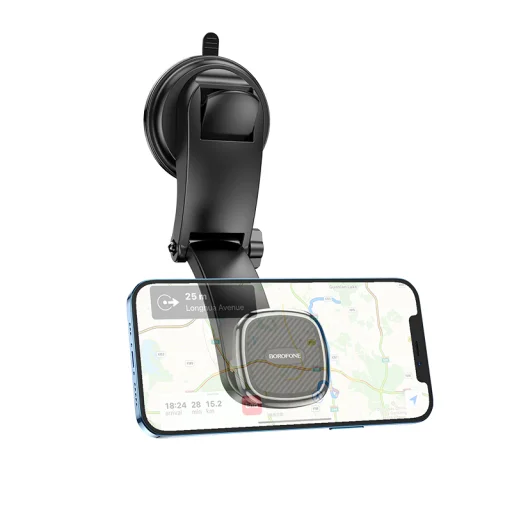 Borofone BH68 mágneses autós telefontartó fekete - 2