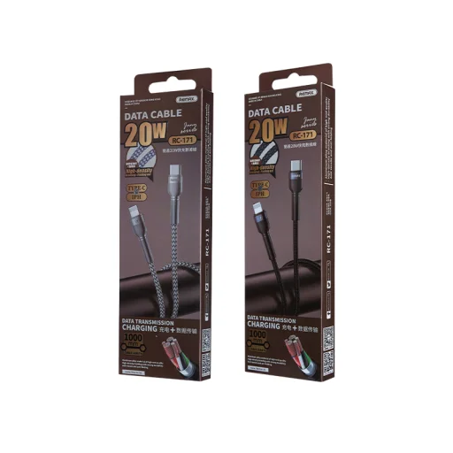 Remax Jany RC-171 Type C- Lightning kábel PD 20W 1 m ezüst - 3