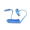 Remax Cutie autós töltő RCC-211 USB-micro USB, Lightning, Type C 2.1 A kék thumbnail