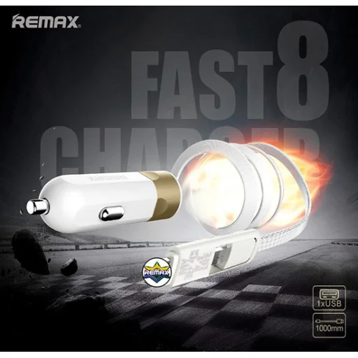 Remax RCC-102 autós töltő USB-micro USB, Lightning kábel 3.4A arany - 6