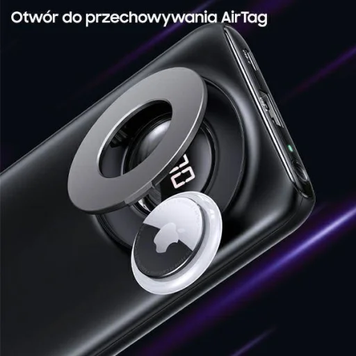 USAMS Powerbank PB62 10000mAh 20W QC3.0+PD mágneses, vezeték nélküli gyorstöltéssel fehér (US-CD171) - 2