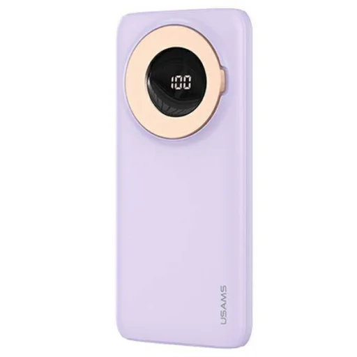 USAMS Powerbank PB62 10000mAh 20W QC3.0+PD mágneses, vezeték nélküli gyorstöltéssel lila (US-CD171) - 1