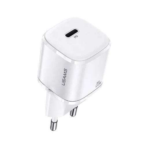 USAMS T36 Mini hálózati töltő adapter 1xUSB-C 20W fehér - 5
