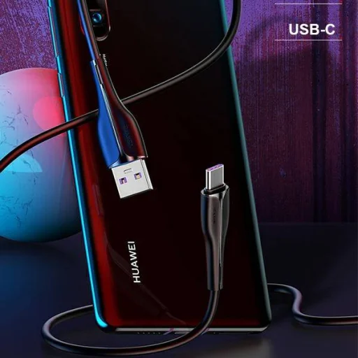 USAMS U38 USB-C kábel gyorstöltéssel 5A 1m fehér - 7