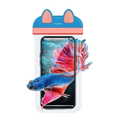 USAMS YD010 vízálló telefontok  7'' kék/rózsaszín (FSD1001) - 5