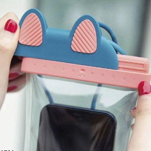 USAMS YD010 vízálló telefontok  7'' kék/rózsaszín (FSD1001) - 6