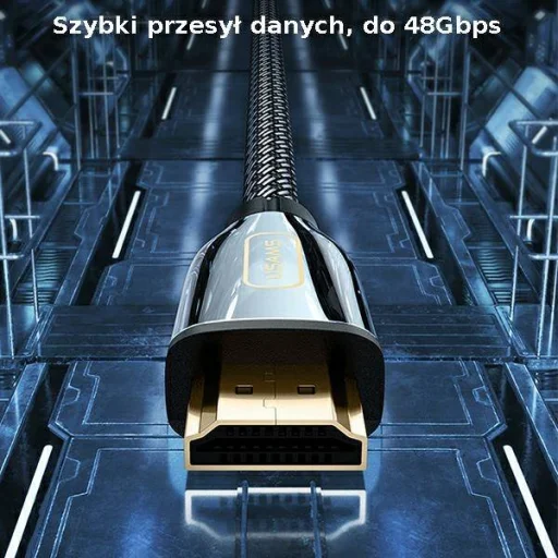 USAMS U67 HDMI-HDMI kábel 2.1 2m 8K Ultra HD fekete (US-SJ497) - 7