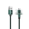 USAMS U60 microUSB töltőkábel forgatható fejjel 2A 1m zöld (US-SJ478) - 8