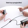 USAMS U26 3 az 1-ben 0.35m 2A gyorstöltésű fonott kábel,  lightning / microUSB / USB-C (US-SJ410) thumbnail