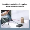 USAMS U26 3 az 1-ben 0.35m 2A gyorstöltésű fonott kábel,  lightning / microUSB / USB-C (US-SJ410) thumbnail