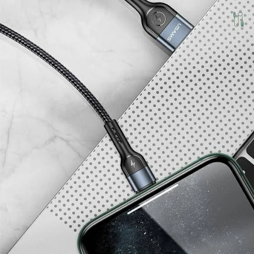 USAMS U55 mikro USB fonott kábel fekete 2A 1m (US-SJ450) - 8