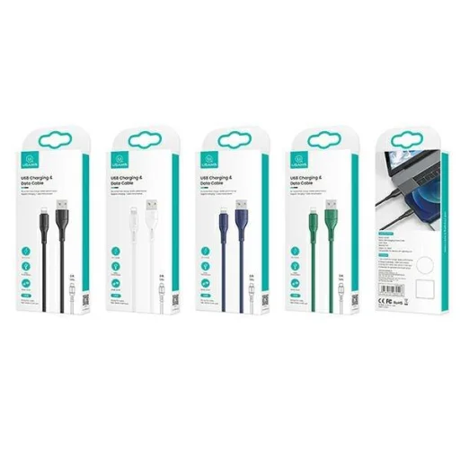 USAMS U68 Lightning kábel 2A gyorstöltéssel 1m kék (US-SJ500) - 4