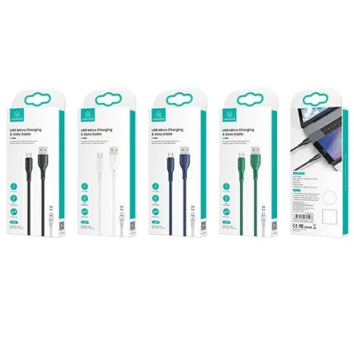 USAMS U68 microUSB kábel gyorstöltéssel 2A 1 m kék (US-SJ502) - 8