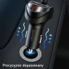 USAMS C22 autós töltő 2xUSB + kábelek 3 az 1-ben (Lightning + microUSB + USB-C) fekete (US-CC119) thumbnail