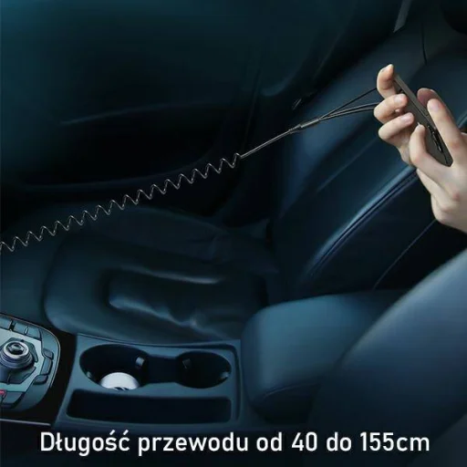 USAMS C22 autós töltő 2xUSB + kábelek 3 az 1-ben (Lightning + microUSB + USB-C) fekete (US-CC119) - 2