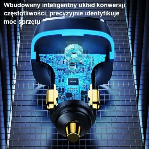 USAMS C24 autós töltő 2xUSB + 1xUSB-C 80W Gyorstöltéssel fehér (US-CC126) - 9