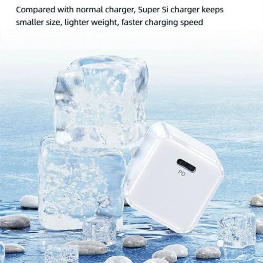 USAMS T42 mini hálózati töltő adapter 1xUSB-C 25W 5V-3A PD3.0 Gyorstöltés fehér (US-CC140) - 4