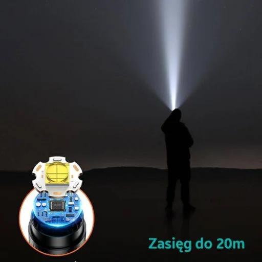 USAMS Powerbank + LED zseblámpa 4000mAh fekete (US-CD166) - 2