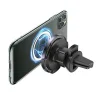 USAMS US-CD164 15W 2 az 1-ben Magsafe Mágneses indukciós autós tartó szellőzőrácshoz fekete (CD164DZ01) thumbnail