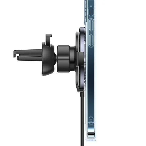 USAMS US-CD164 15W 2 az 1-ben Magsafe Mágneses indukciós autós tartó szellőzőrácshoz fekete (CD164DZ01) - 3