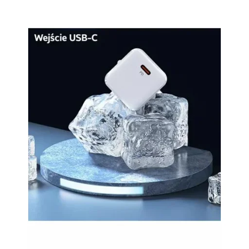 USAMS T45 mini hálózati töltő adapter  1xUSB-C 30 W PD3.0 Gyorstöltés fehér (US-CC148) - 3