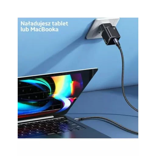 USAMS T45 mini hálózati töltő adapter  1xUSB-C 30 W PD3.0 Gyorstöltés fehér (US-CC148) - 5