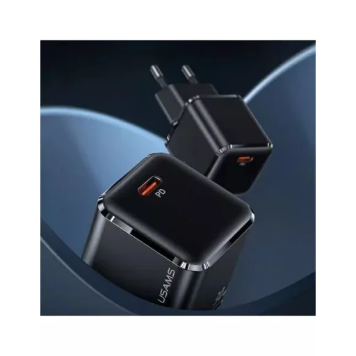 USAMS T45 mini hálózati töltő adapter  1xUSB-C 30 W PD3.0 Gyorstöltés fehér (US-CC148) - 2