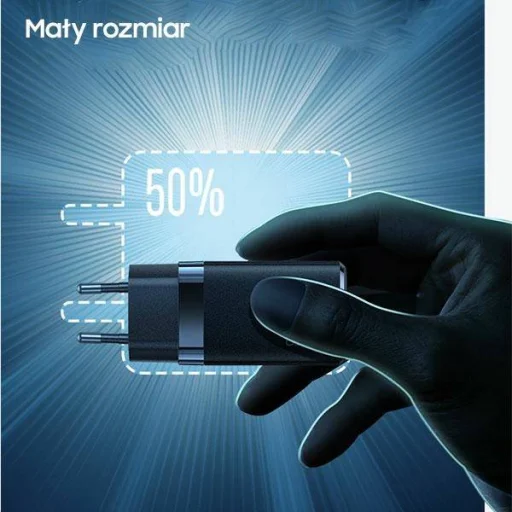 USAMS T41 hálózati töltő adapter USB-C + USB GaN 47W PD + QC Gyorstöltés fehér (US-CC137) - 6