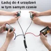 USAMS U26 fonott kábel 4 az 1-ben 1,5 m 2A gyorstöltő (2xlightning / microUSB / USB-C) (US-SJ349) thumbnail