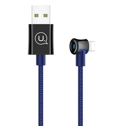 USAMS U26 fonott kábel 4 az 1-ben 1,5 m 2A gyorstöltő (2xlightning / microUSB / USB-C) (US-SJ349) - 1