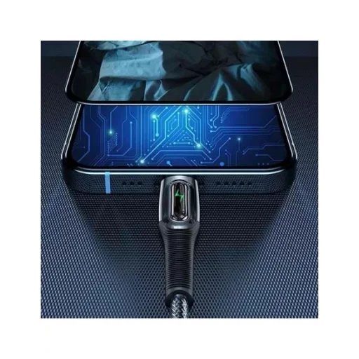 USAMS USB-C - Lightning kábel Smart Power-off 20 W PD 1,2 m fekete (US-SJ518) - 6