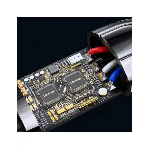 USAMS USB-C - Lightning kábel Smart Power-off 20 W PD 1,2 m fekete (US-SJ518) - 5