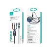 USAMS U71 kábel 3 az 1-ben 1,2 m 3A gyorstöltés fekete(USB / USB-C - Lightning / microUSB / USB-C) (US-SJ549) - 2
