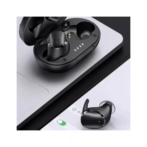 USAMS TWS LX Bluetooth 5.0 vezeték nélküli fülhallgató, mikrofon fekete (BHULX01) - 8