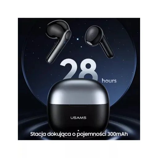 USAMS TWS XH Bluetooth 5.1 vezeték nélküli fülhallgató, mikrofon kék (BHUXH03) - 5