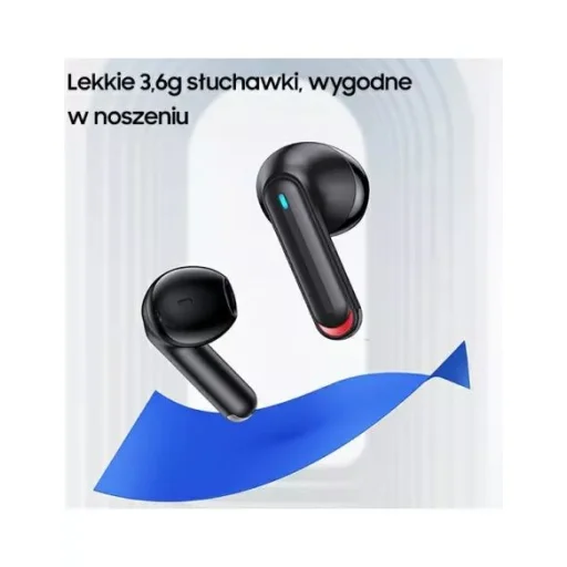 USAMS TWS NX10 Bluetooth 5.2 vezeték nélküli fejhallgató, mikrofon fekete (BHUNX01) - 6