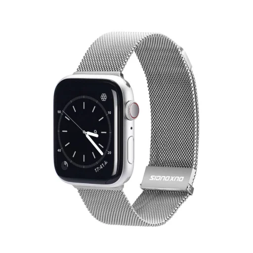 Apple Watch 7 Band 4/5/6/7/8/SE/Ultra (42/44/45/49mm) Dux Ducis Magnetic óraszíj ezüst - 1