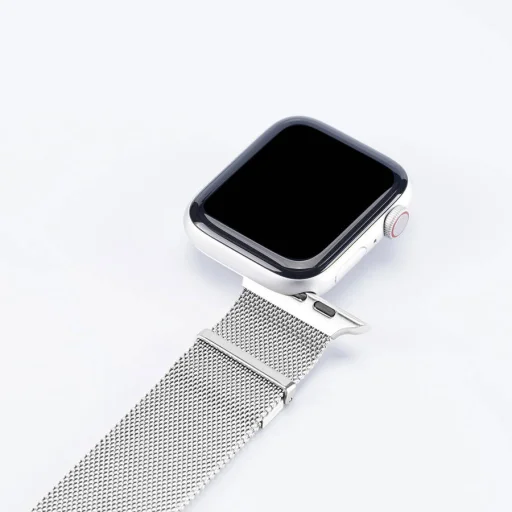 Apple Watch 7 Band 4/5/6/7/8/SE/Ultra (42/44/45/49mm) Dux Ducis Magnetic óraszíj ezüst - 2