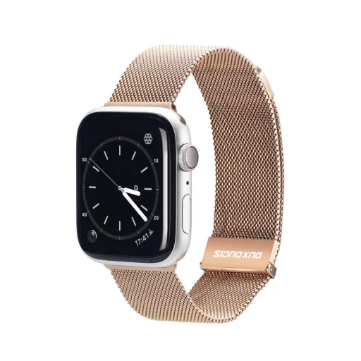 Apple Watch 7 Band 8/7/6/5/4/3/2 / SE/Ultra (49/45/44/42mm) Dux Ducis Magnetic óraszíj arany - 1