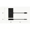 Belkin USB-C Multimédia adapter, HUB elosztó (ETHERNET - HDMI - VGA - USB-A) (AVC005BTBK) fekete - 2