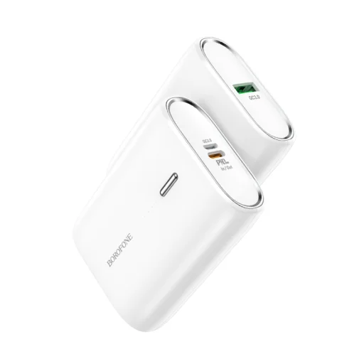 Borofone BJ21 Powerbank 10000mAh USB + Type-C PD 20W QC 3.0 18W fehér - 1