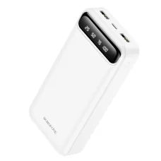 Borofone Freeway BJ14A Powerbank 20000 mAh 2xUSB fehér