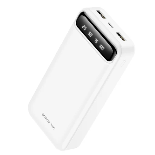 Borofone Freeway BJ14A Powerbank 20000 mAh 2xUSB fehér - 1