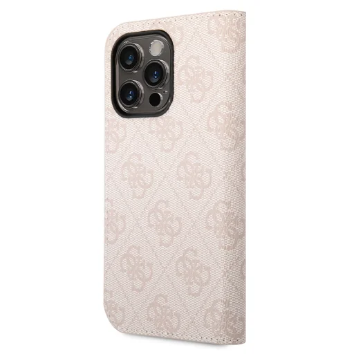 iPhone 14 Pro Guess PC / TPU 4G Metal Camera Outline fliptok rózsaszín (GUBKP14LHG4SHP) - 7