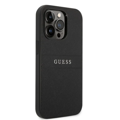 iPhone 14 Pro Guess PU Leather Saffiano tok fekete (GUHCP14LPSASBBK) - 4