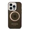 iPhone 14 Pro Guess Translucent MagSafe kompatibilis tok fekete (GUHMP14LHTCMK) thumbnail