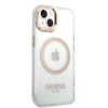 iPhone 14 Guess Transparent MagSafe kompatibilis tok arany (GUHMP14SHTRMD) - 6